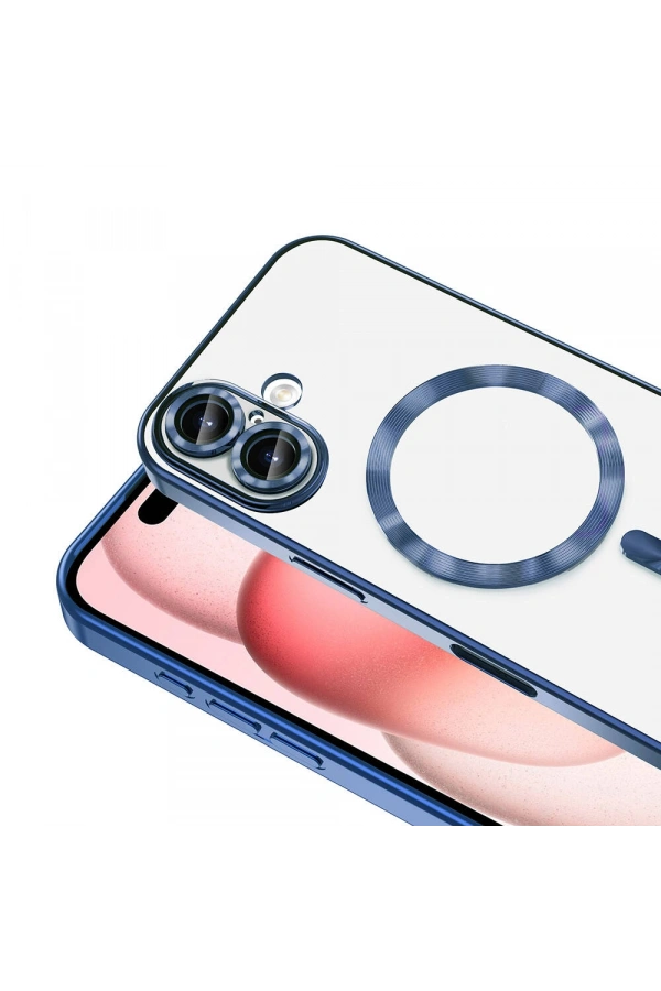 Apple iPhone 16 Kılıf Kamera Korumalı M-safe Wireless Şarj Özellikli Zore Demre Kapak