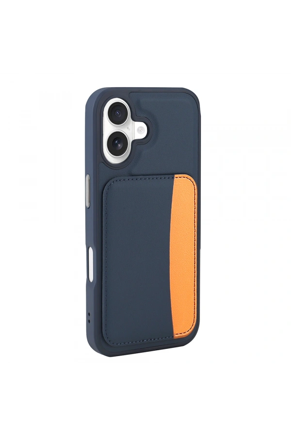Apple iPhone 16 Kılıf Kartlıklı Zore X-Kart Silikon Kapak