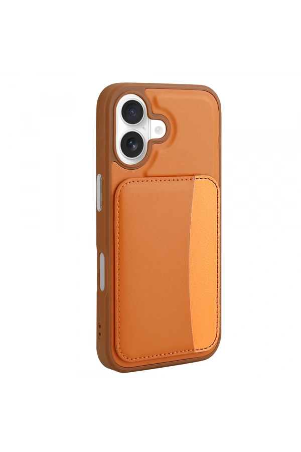 Apple iPhone 16 Kılıf Kartlıklı Zore X-Kart Silikon Kapak