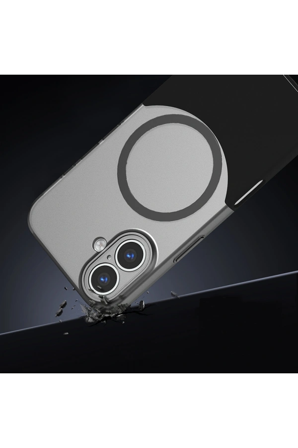 Apple iPhone 16 Kılıf M-Safe Şarj Özellikli Mıknatıslı Zore Duble Kapak