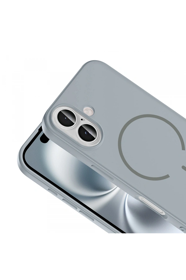 Apple iPhone 16 Kılıf M-safe Şarj Özellikli Zore Meta Kapak