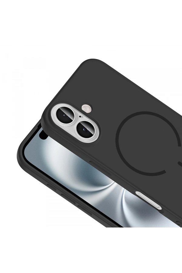 Apple iPhone 16 Kılıf M-safe Şarj Özellikli Zore Meta Kapak
