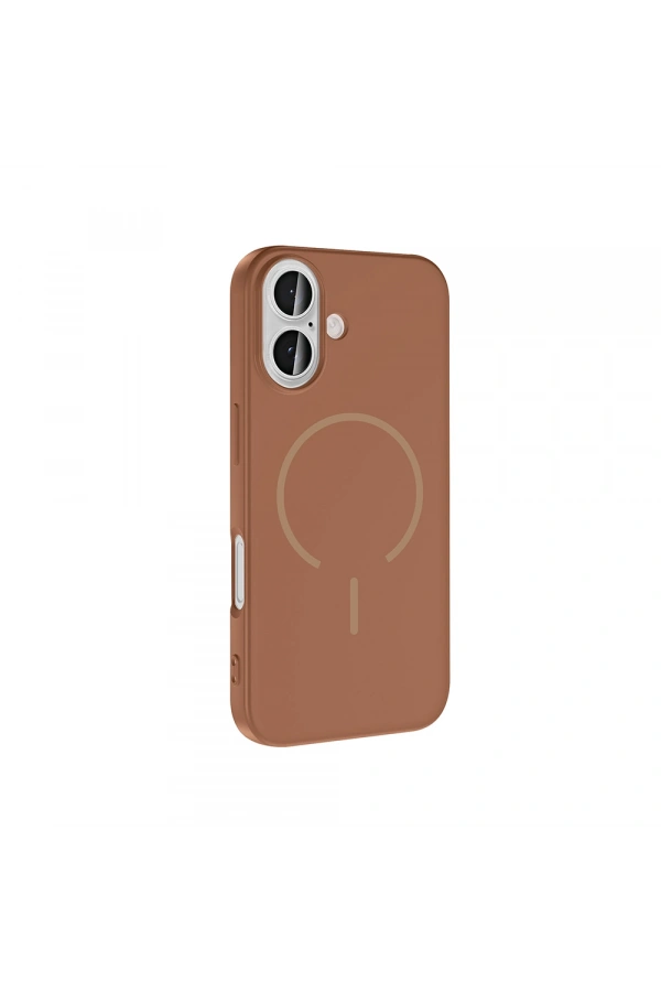 Apple iPhone 16 Kılıf M-safe Şarj Özellikli Zore Meta Kapak