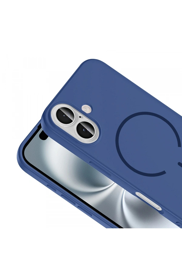 Apple iPhone 16 Kılıf M-safe Şarj Özellikli Zore Meta Kapak