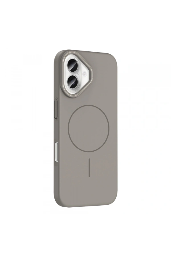 Apple iPhone 16 Kılıf M-safe Şarj Özellikli Zore Ruby Sert Kapak