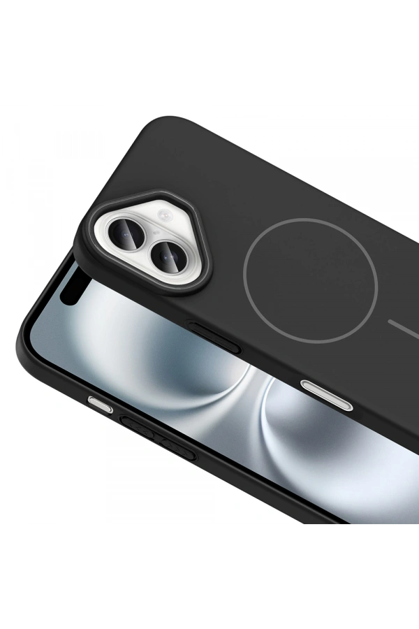 Apple iPhone 16 Kılıf M-safe Şarj Özellikli Zore Ruby Sert Kapak