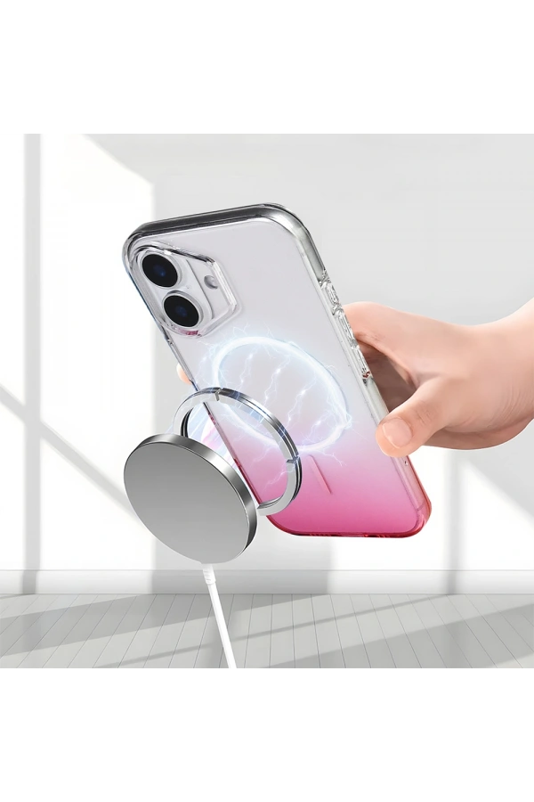 Apple iPhone 16 Kılıf M-Safe Şarj Özellikli Zore Septik Silikon Kapak