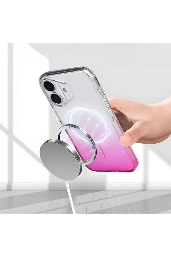Apple iPhone 16 Kılıf M-Safe Şarj Özellikli Zore Septik Silikon Kapak