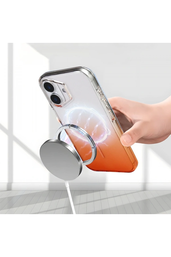 Apple iPhone 16 Kılıf M-Safe Şarj Özellikli Zore Septik Silikon Kapak