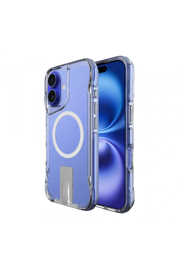 Apple iPhone 16 Kılıf M-safe Şarj Özellikli Zore T-Max Standlı Kapak
