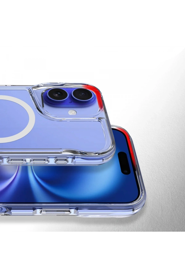 Apple iPhone 16 Kılıf M-safe Şarj Özellikli Zore T-Max Standlı Kapak