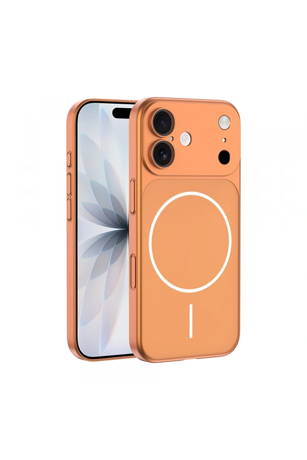 Apple iPhone 16 Kılıf Zore M-Safe Şarj Özellikli Kamera Korumalı Spark Kapak