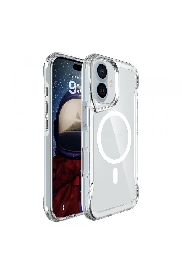Apple iPhone 16 Kılıf Zore M-safe Şarj Özellikli T-Max M-safe Kapak