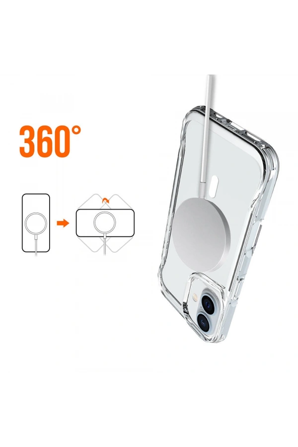 Apple iPhone 16 Kılıf Zore M-safe Şarj Özellikli T-Max M-safe Kapak