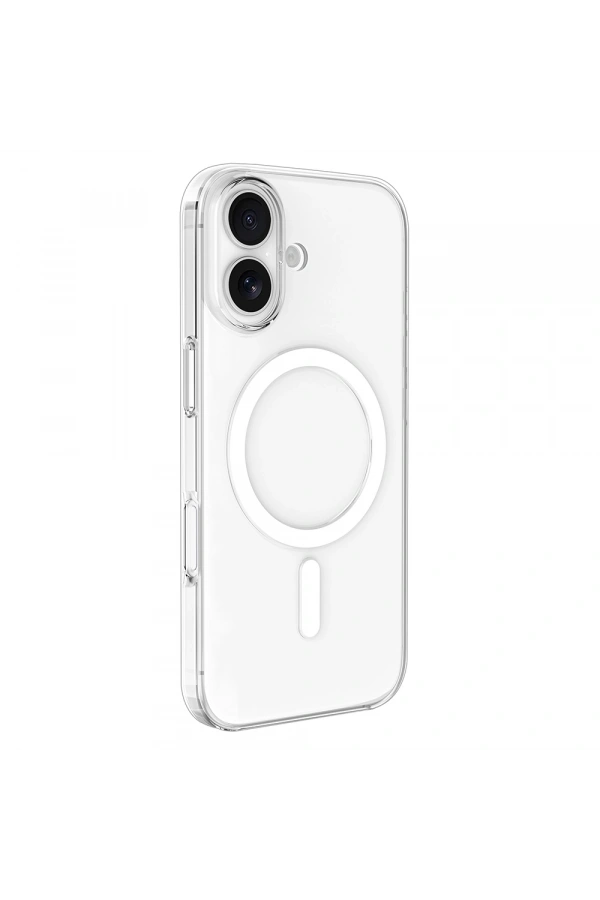 Apple iPhone 16 Plus Kılıf IC Çipli Zore Wireless Şarj Özellikli Şeffaf Orjin Kapak