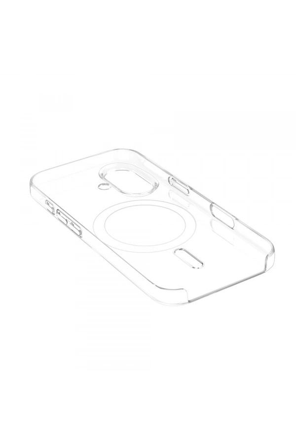 Apple iPhone 16 Plus Kılıf IC Çipli Zore Wireless Şarj Özellikli Şeffaf Orjin Kapak