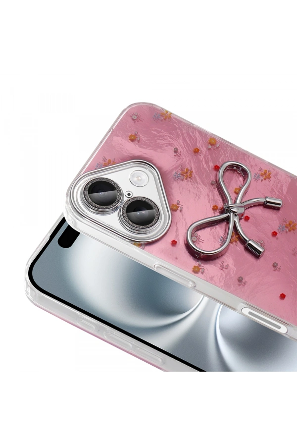 Apple iPhone 16 Plus Kılıf Kamera Korumalı Figürlü Zore Ponti Silikon Kapak