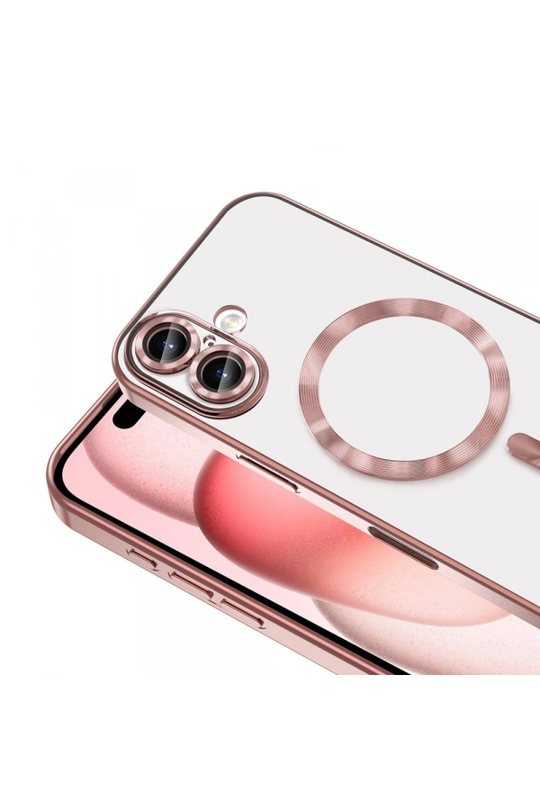 Apple iPhone 16 Plus Kılıf Kamera Korumalı M-safe Wireless Şarj Özellikli Zore Demre Kapak