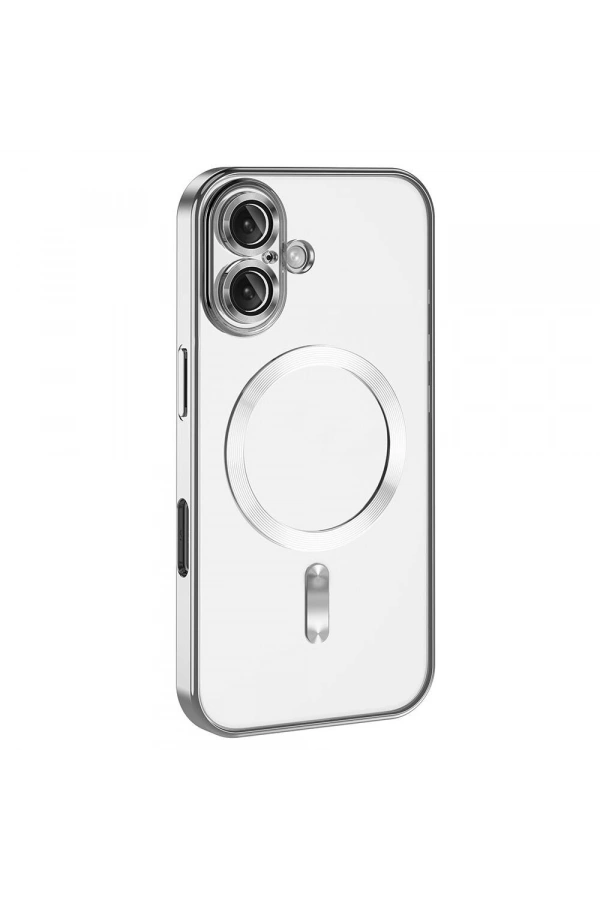 Apple iPhone 16 Plus Kılıf Kamera Korumalı M-safe Wireless Şarj Özellikli Zore Demre Kapak