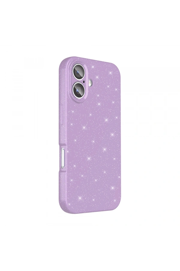 Apple iPhone 16 Plus Kılıf Kamera Korumalı Simli Lüks Zore Koton Kapak