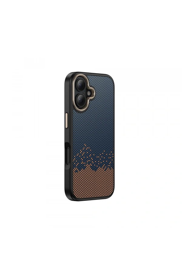 Apple iPhone 16 Plus Kılıf M-safe Şarj Özellikli Karbon Fiber Görünümlü Zore Antina Kapak