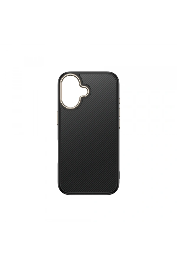 Apple iPhone 16 Plus Kılıf M-safe Şarj Özellikli Karbon Fiber Görünümlü Zore Antina Kapak