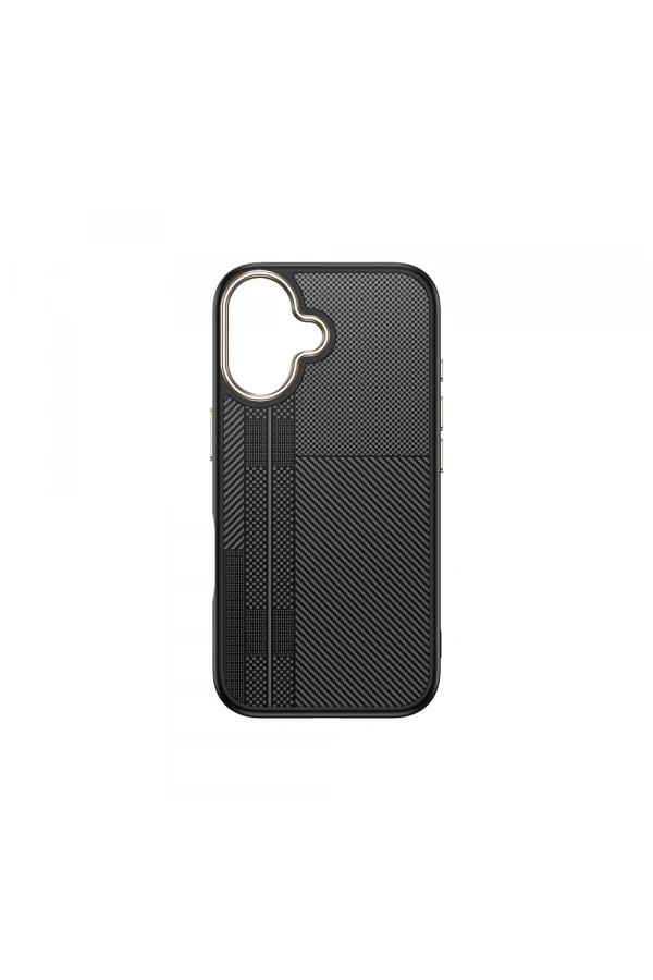 Apple iPhone 16 Plus Kılıf M-safe Şarj Özellikli Karbon Fiber Görünümlü Zore Antina Kapak