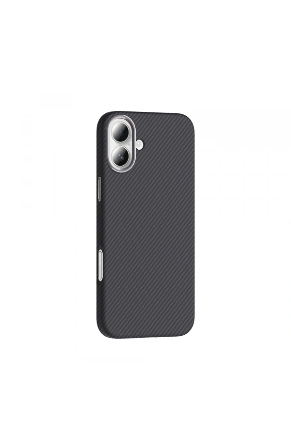 Apple iPhone 16 Plus Kılıf M-safe Şarj Özellikli Karbon Fiber Görünümlü Zore Gros Kapak