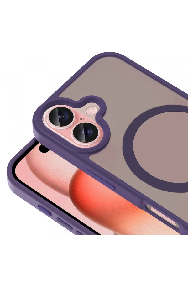 Apple iPhone 16 Plus Kılıf M-safe Şarj Özellikli Mat Arka Yüzey Zore Sio Kapak