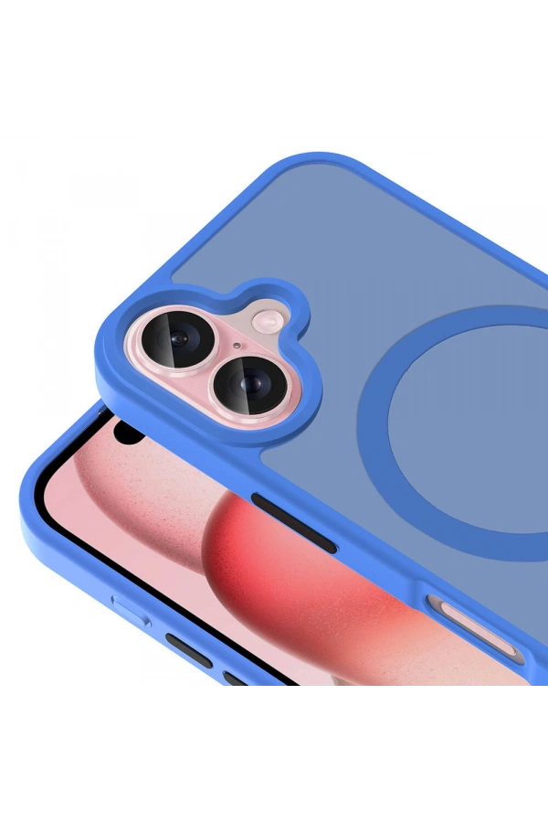 Apple iPhone 16 Plus Kılıf M-safe Şarj Özellikli Mat Arka Yüzey Zore Sio Kapak