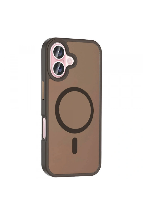 Apple iPhone 16 Plus Kılıf M-safe Şarj Özellikli Mat Arka Yüzey Zore Sio Kapak