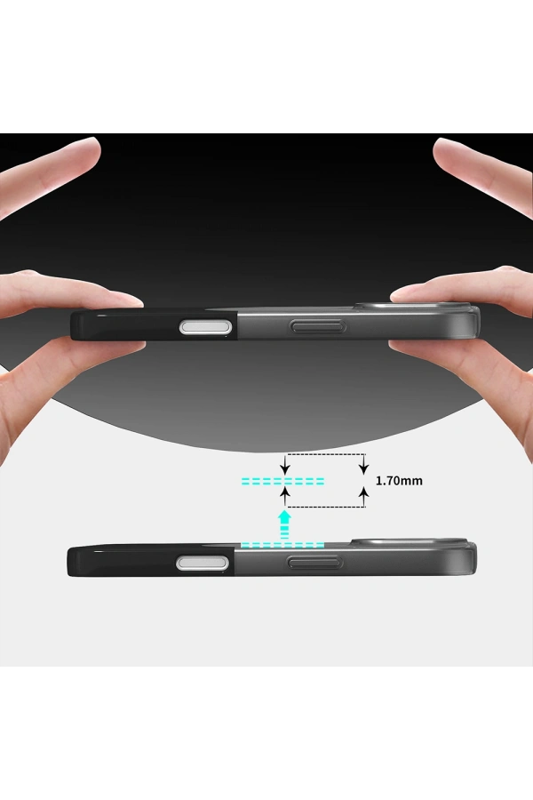 Apple iPhone 16 Plus Kılıf M-Safe Şarj Özellikli Mıknatıslı Zore Duble Kapak