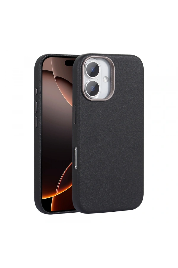 Apple iPhone 16 Plus Kılıf M-safe Şarj Özellikli PU Deri Zore Adora Kapak