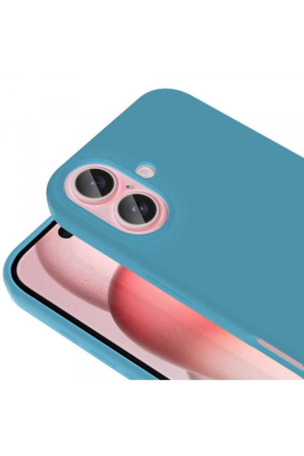 Apple iPhone 16 Plus Kılıf M-safe Şarj Özellikli Sıvı Teknolojili Silinebilir Sert Zore Kivi Kapak
