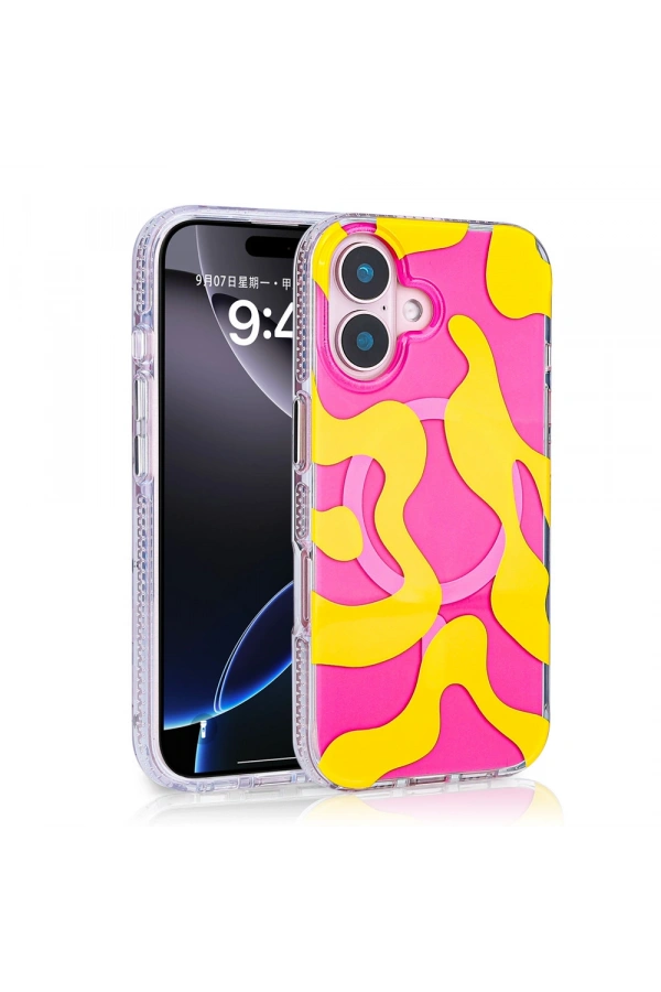 Apple iPhone 16 Plus Kılıf M-safe Şarj Özellikli Zore Stilo Kapak