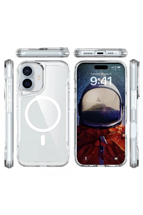 Apple iPhone 16 Plus Kılıf Zore M-safe Şarj Özellikli T-Max M-safe Kapak