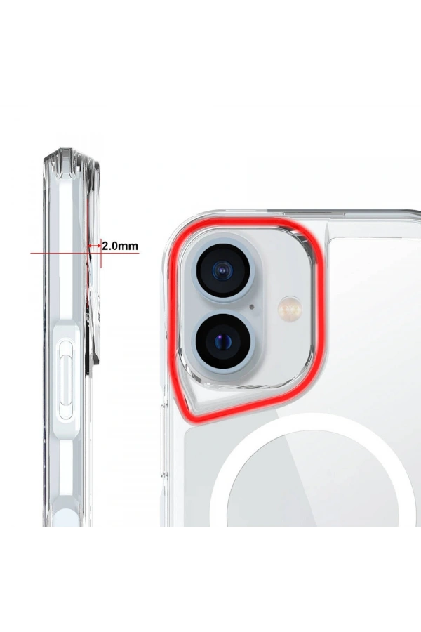 Apple iPhone 16 Plus Kılıf Zore M-safe Şarj Özellikli T-Max M-safe Kapak