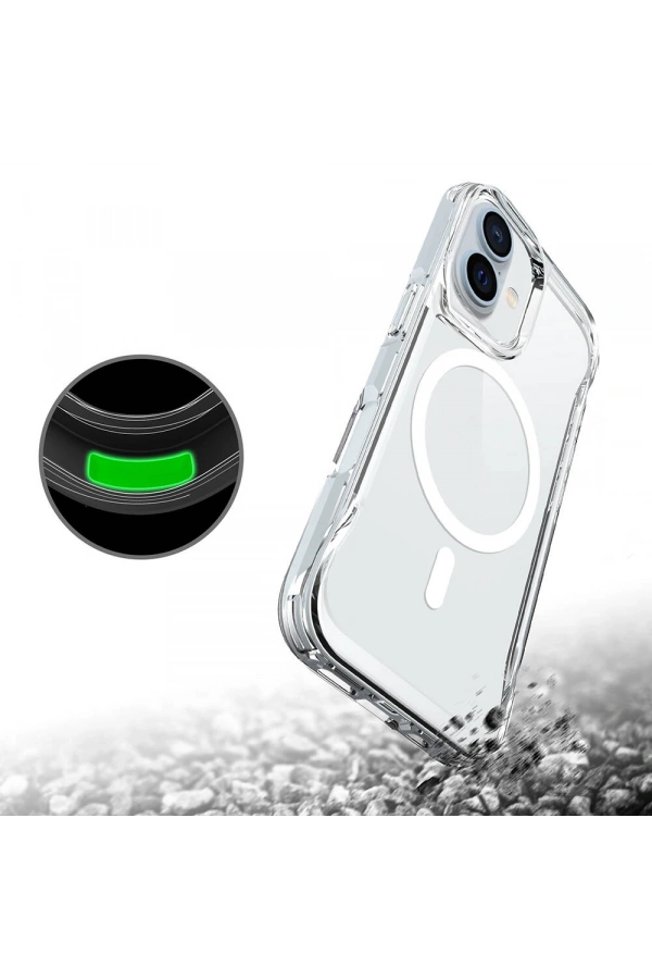 Apple iPhone 16 Plus Kılıf Zore M-safe Şarj Özellikli T-Max M-safe Kapak