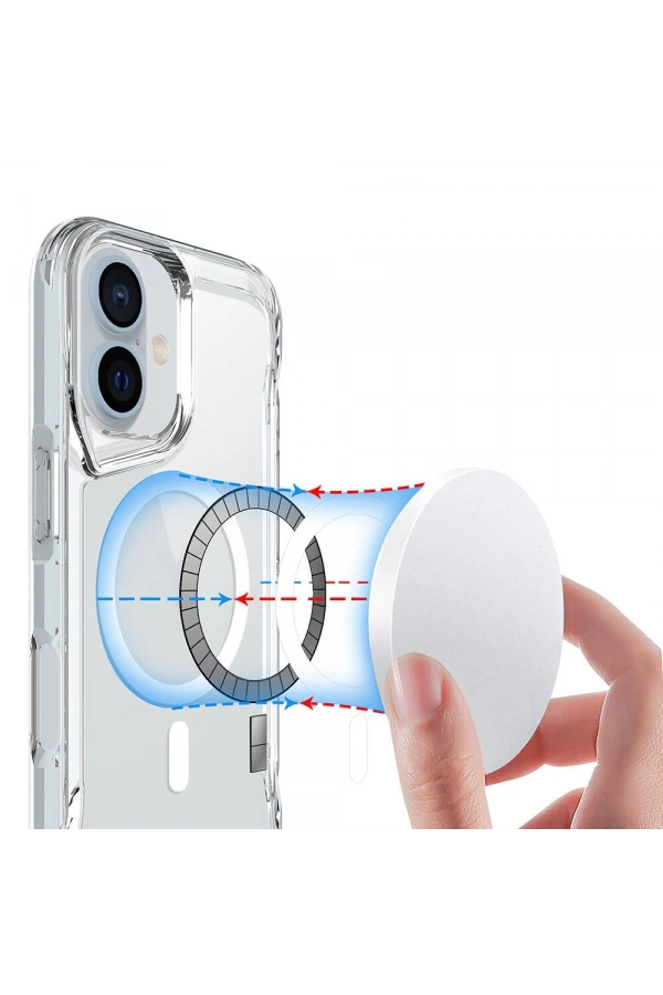 Apple iPhone 16 Plus Kılıf Zore M-safe Şarj Özellikli T-Max M-safe Kapak