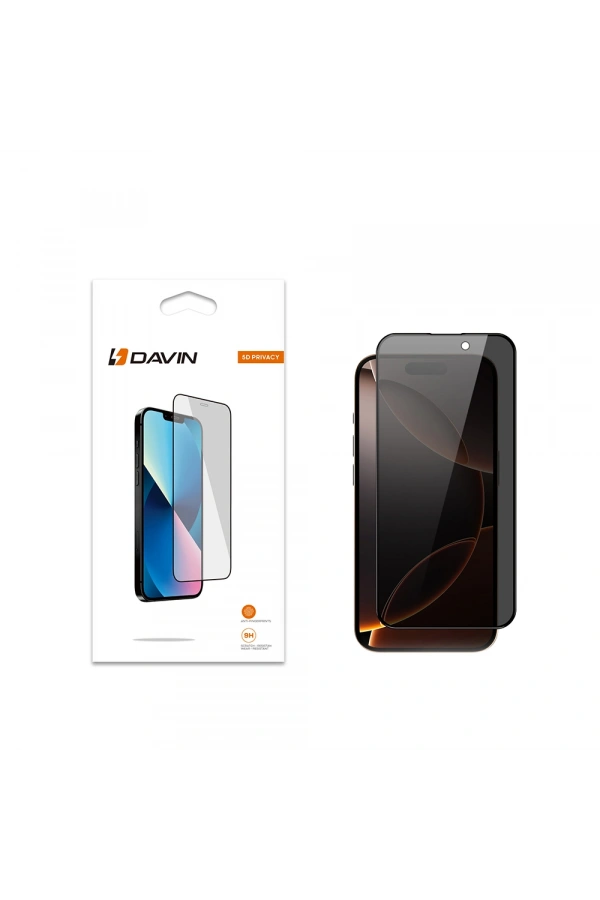 Apple iPhone 16 Pro Davin 5D Privacy Cam Ekran Koruyucu