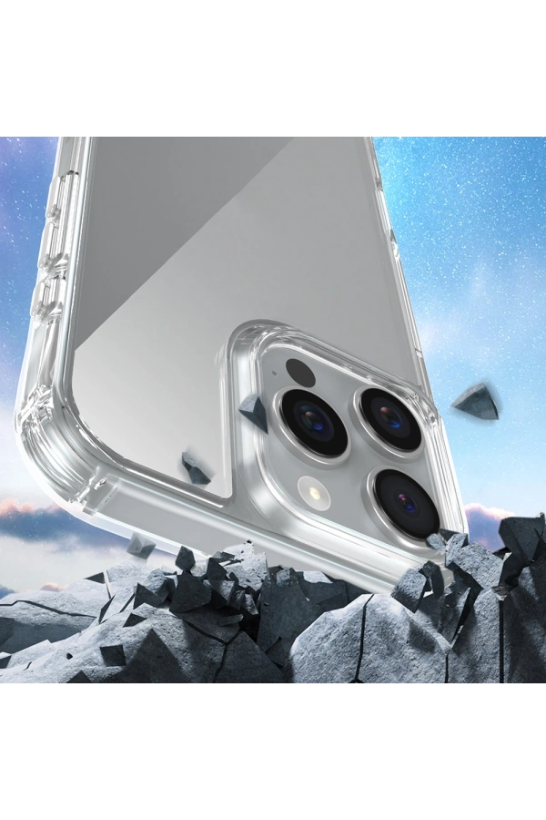 Apple iPhone 16 Pro Kılıf Airbagli Takılabilir Askı Aparatlı Zore Snap Silikon Kapak
