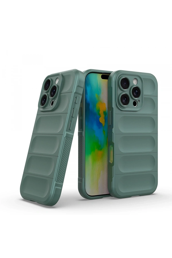 Apple iPhone 16 Pro Kılıf Esnek TPU Oyuklu Arka Yüzey Tasarımlı Zore Etnik Silikon Kapak