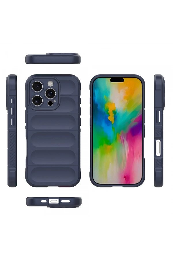 Apple iPhone 16 Pro Kılıf Esnek TPU Oyuklu Arka Yüzey Tasarımlı Zore Etnik Silikon Kapak