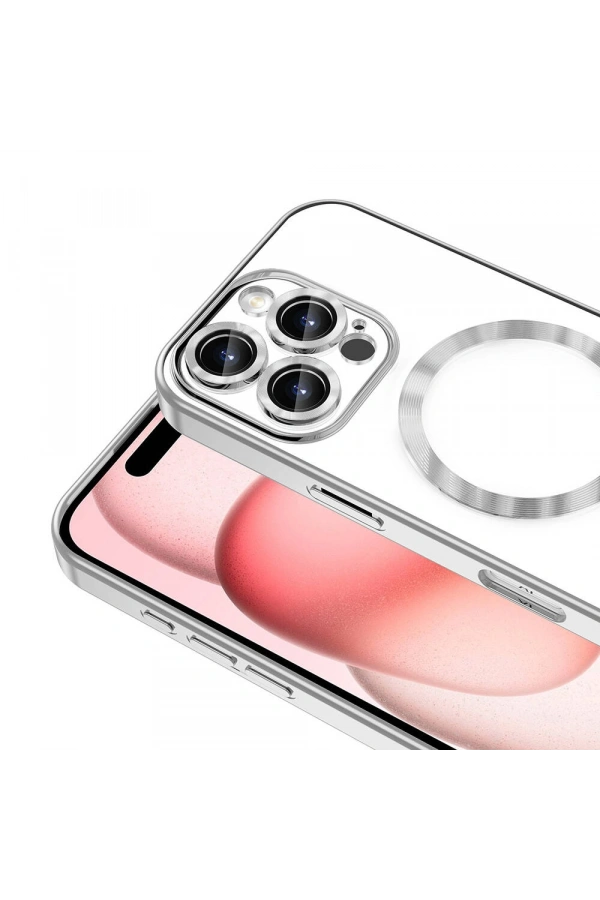 Apple iPhone 16 Pro Kılıf Kamera Korumalı M-safe Wireless Şarj Özellikli Zore Demre Kapak