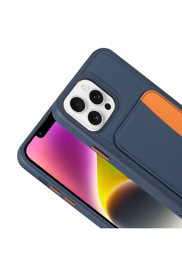 Apple iPhone 16 Pro Kılıf Kartlıklı Zore X-Kart Silikon Kapak