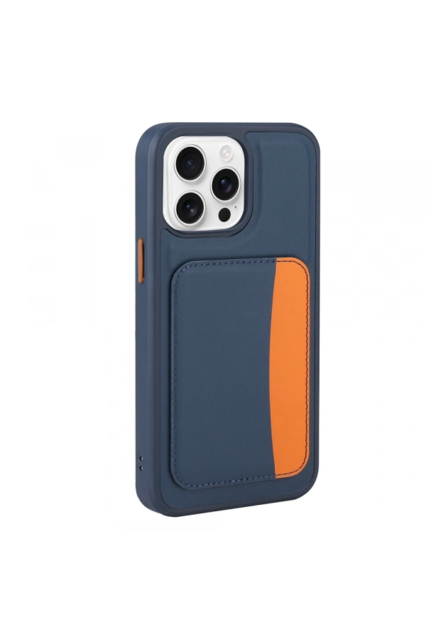 Apple iPhone 16 Pro Kılıf Kartlıklı Zore X-Kart Silikon Kapak