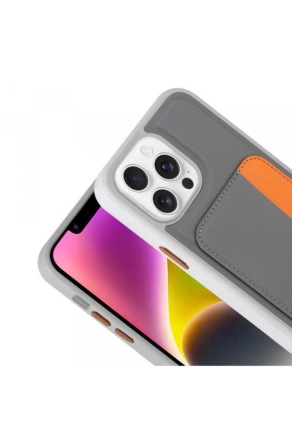 Apple iPhone 16 Pro Kılıf Kartlıklı Zore X-Kart Silikon Kapak