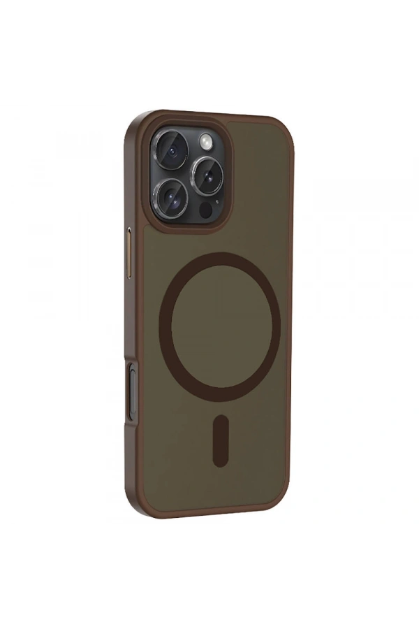 Apple iPhone 16 Pro Kılıf M-safe Şarj Özellikli Mat Arka Yüzey Zore Sio Kapak