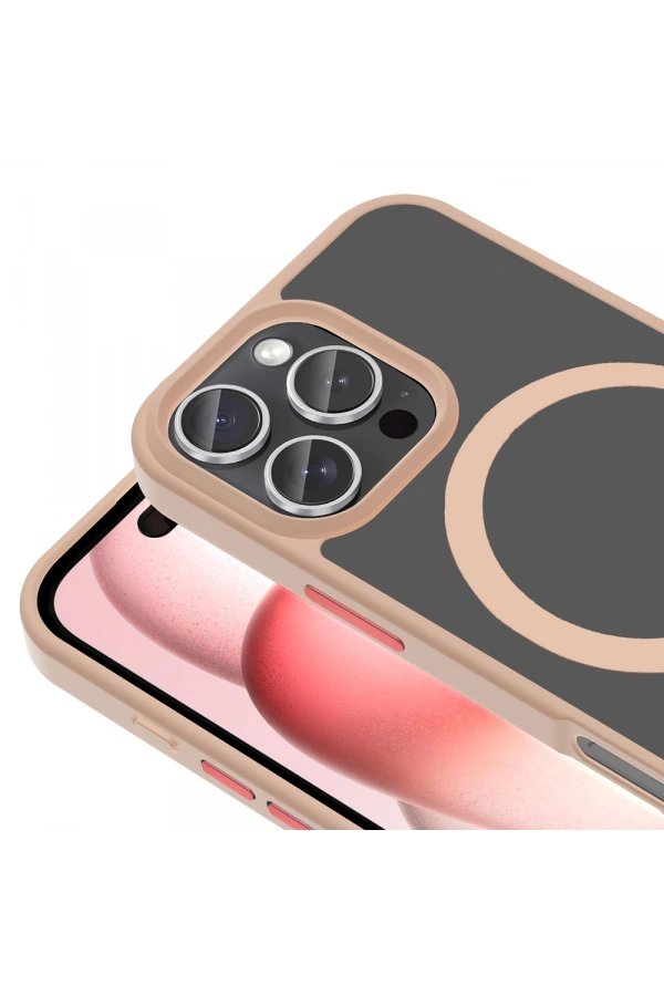 Apple iPhone 16 Pro Kılıf M-safe Şarj Özellikli Mat Arka Yüzey Zore Sio Kapak