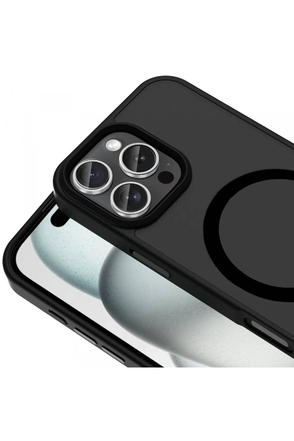Apple iPhone 16 Pro Kılıf M-safe Şarj Özellikli Mat Arka Yüzey Zore Sio Kapak